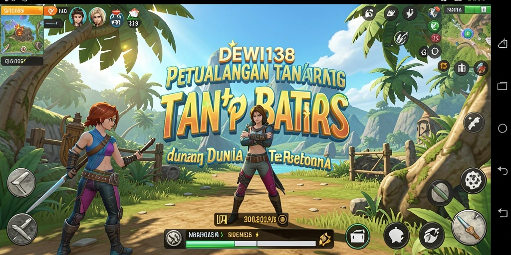 Screenshot gameplay DEWI138 menampilkan eksplorasi bebas di dunia terbuka.