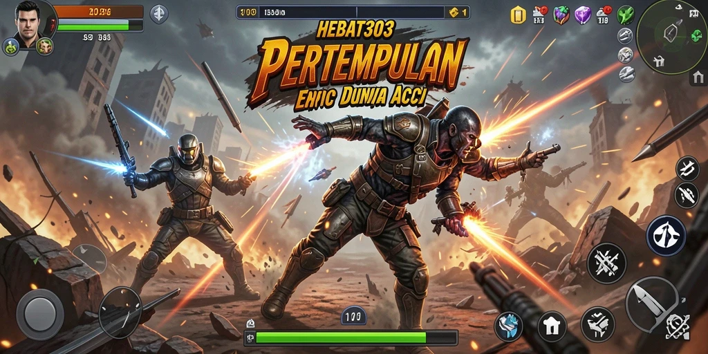 Tampilan gameplay HEBAT303 yang intens dan mendebarkan.