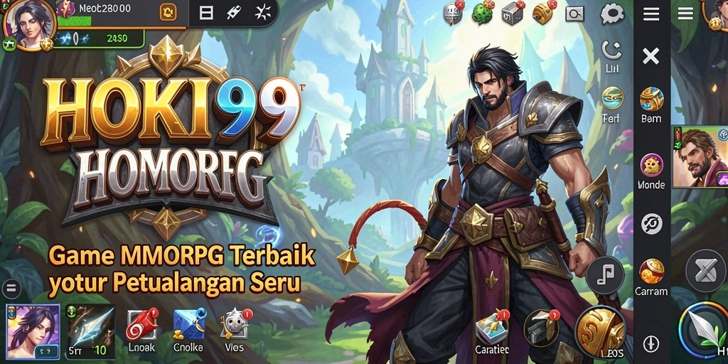 Tampilan gameplay seru HOKI99 di dunia MMORPG.