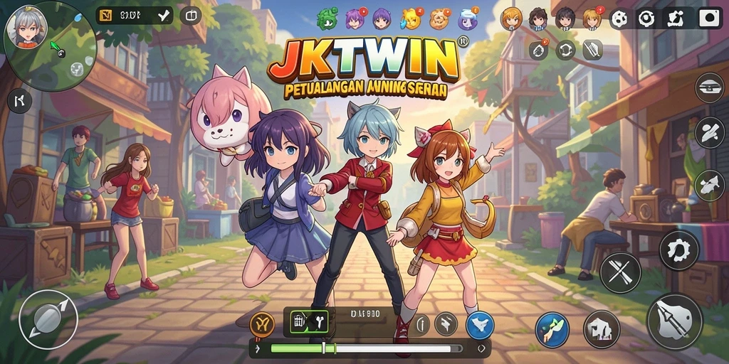 Gameplay menarik JKTWIN dengan aksi seru dan grafik yang memukau.