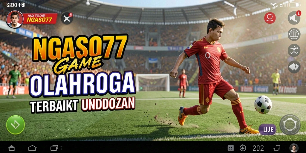Tangkapan layar gameplay NGASO77 menampilkan aksi seru dalam pertandingan olahraga.