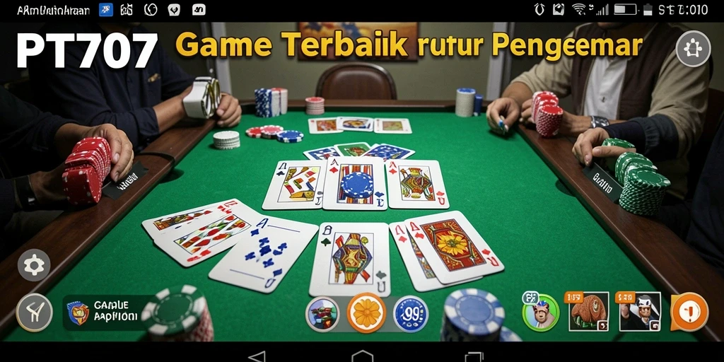 Gameplay seru Gaple di PT707 dengan tampilan menarik.