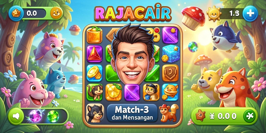 Gameplay seru dari RAJACAIR dalam aksi Match-3 yang menantang.