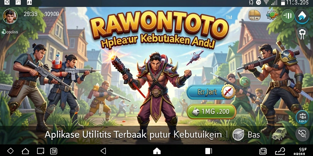 Tampilan antarmuka pengguna RAWONTOTO yang sederhana dan efektif.