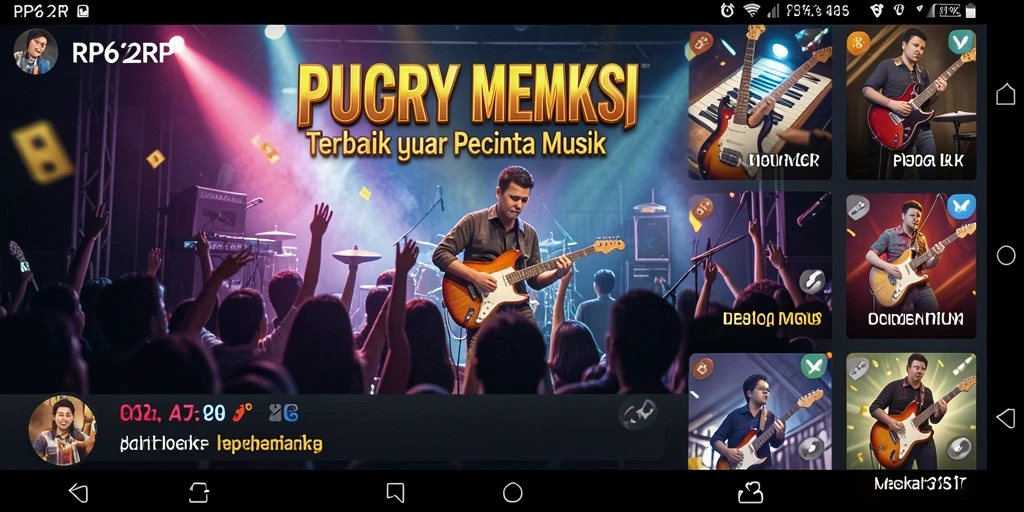 Screenshot gameplay RP62RP menampilkan pemain menikmati permainan musik.
