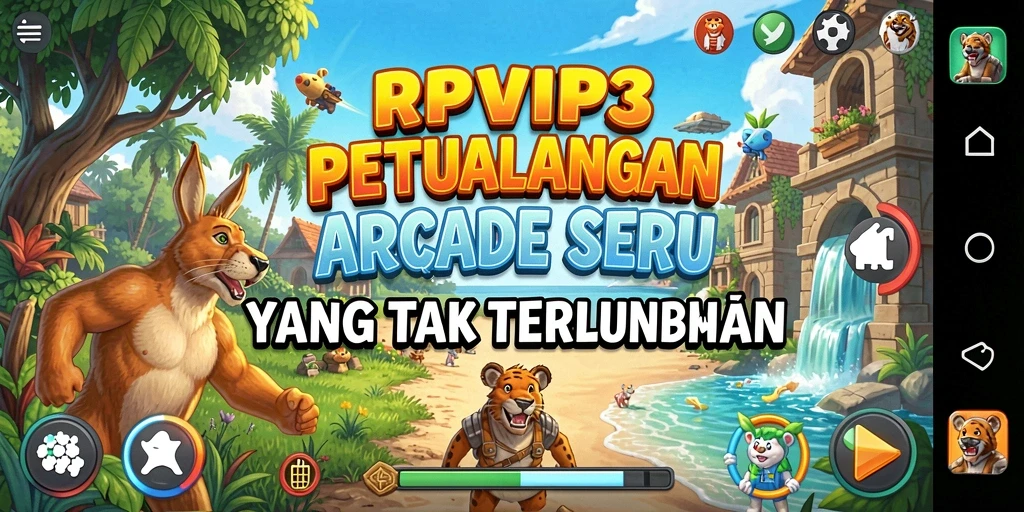 Tampilan seru gameplay RPVIP3 dalam aksi arcade.