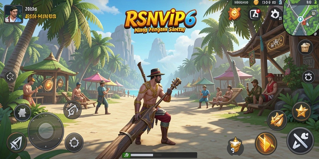 Tampilkan gameplay menarik dari RSNVIP6 dengan grafis cerah.