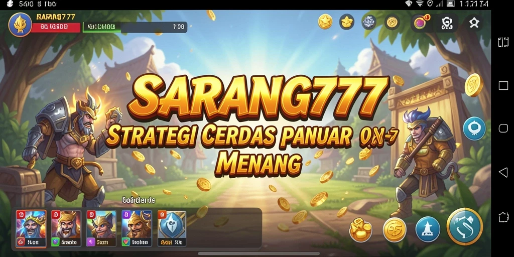 Screenshot utama SARANG777 yang menunjukkan aksi strategi mendebarkan.
