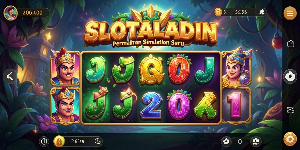 Gameplay menegangkan di SLOTALADIN menunjukkan momen kemenangan dan keseruan.