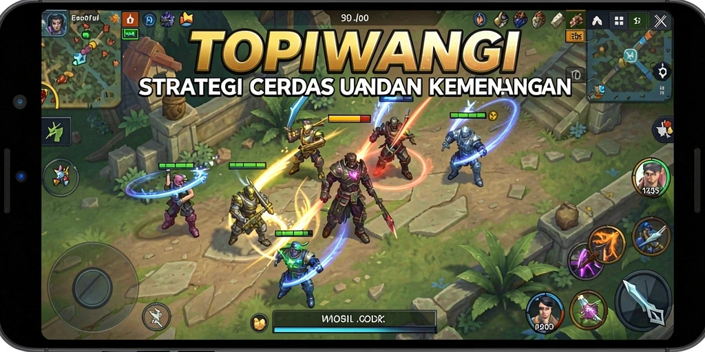 Screenshot dari gameplay menarik TOPIWANGI yang penuh strategi.