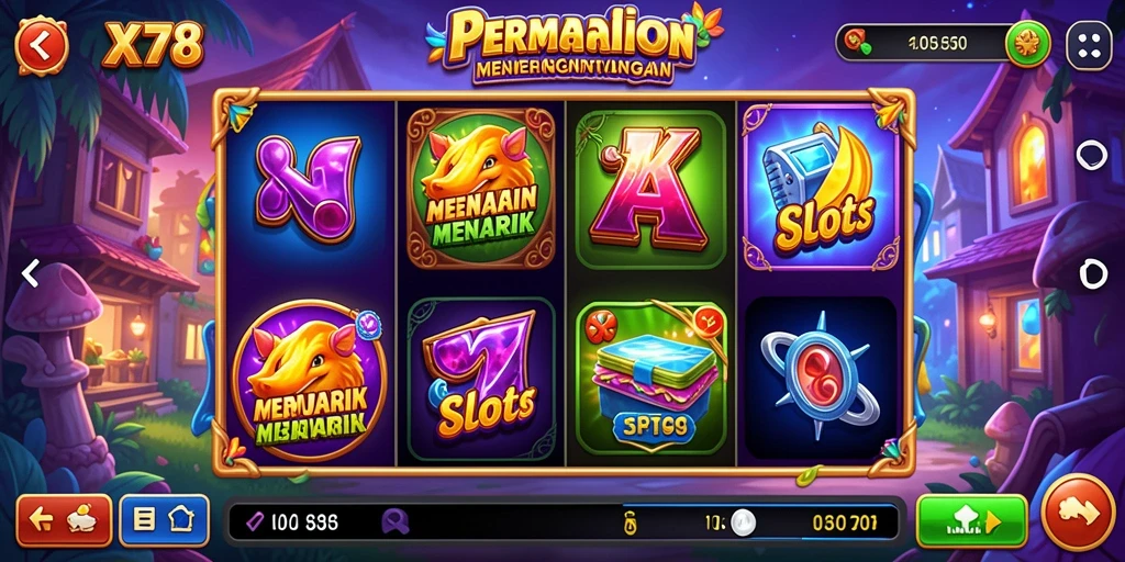 Tampilan gameplay X78 yang menarik dan penuh warna.